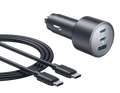 Anker Nano Car Charger 167.5W, 3-Port USB-C & USB-A Fast Charging Car Adapter