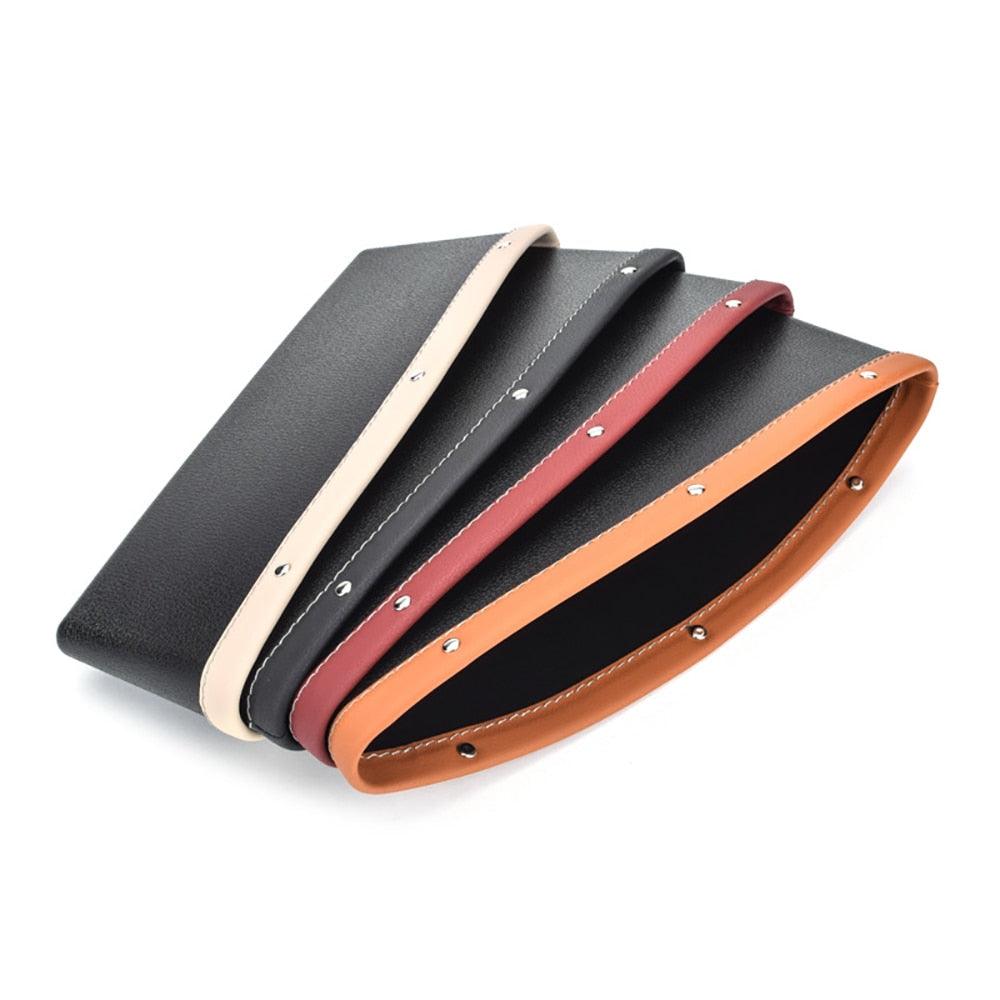Car Seat Gap Organizer – PU Leather Seat Crevice Filler with Cup Holder, Universal Fit