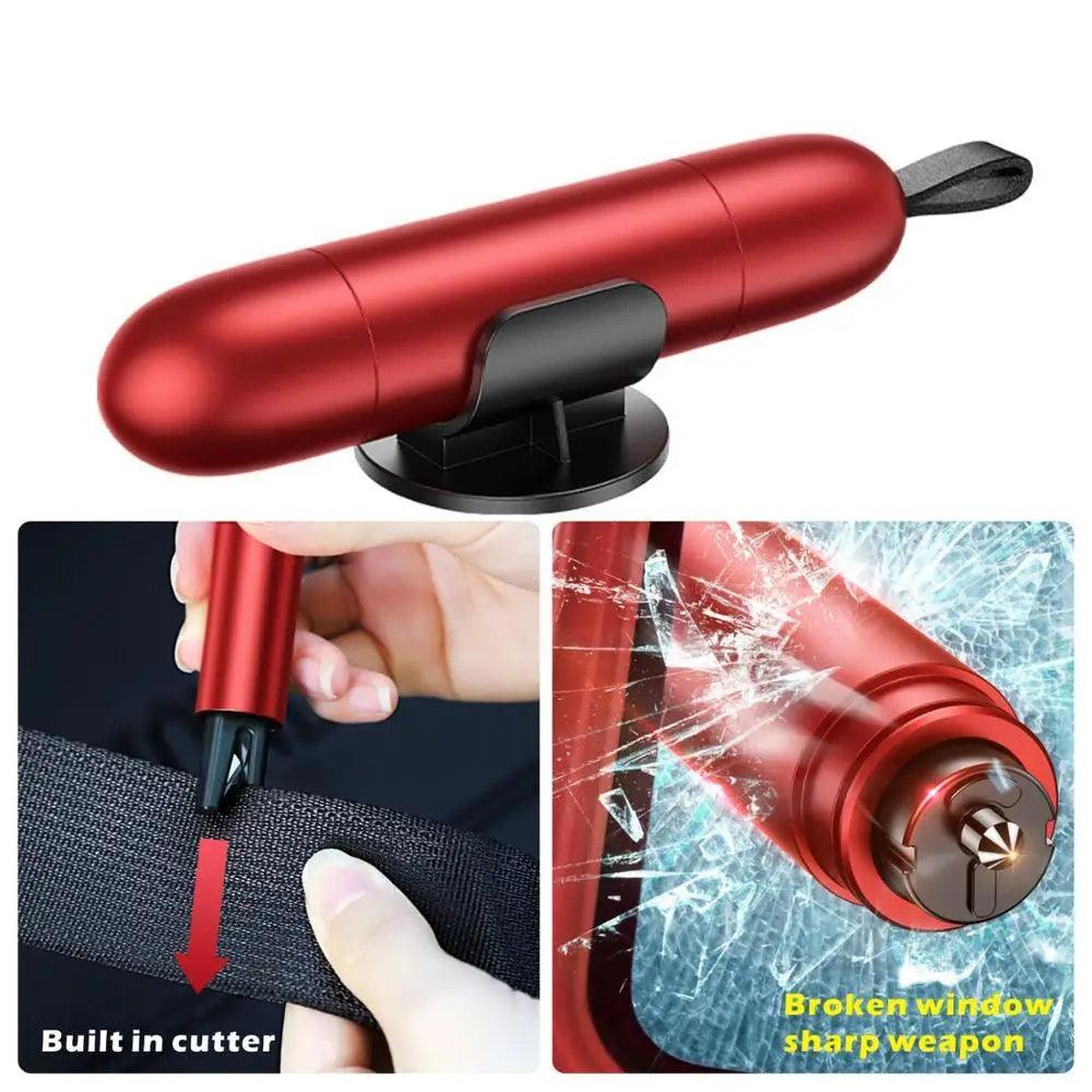 Car Emergency Safety Tool – Glass Breaker & Seat Belt Cutter, Universal Fit